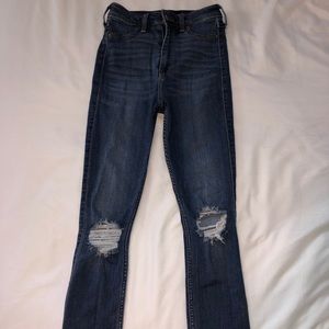 Hollister ripped jean leggings